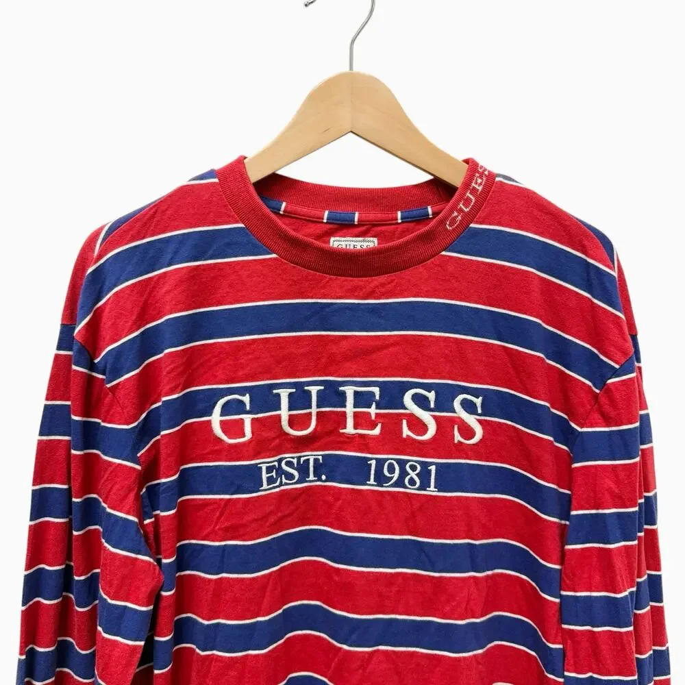 Vintage Guess T-Shirt Embroidered Logo Bundle of 2 Men’s Size‎ Medium - Picture 10 of 14